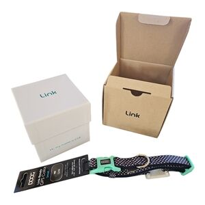 Link My Pet GPS Dog Tracker + Doog Collar, Black, Small NEW